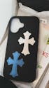 Gothic Cross Leather iPhone Case
