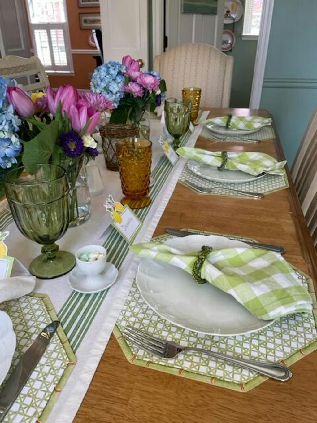 Caspari Trellis Octagonal Paper Placemats 12 Per Package Caspari