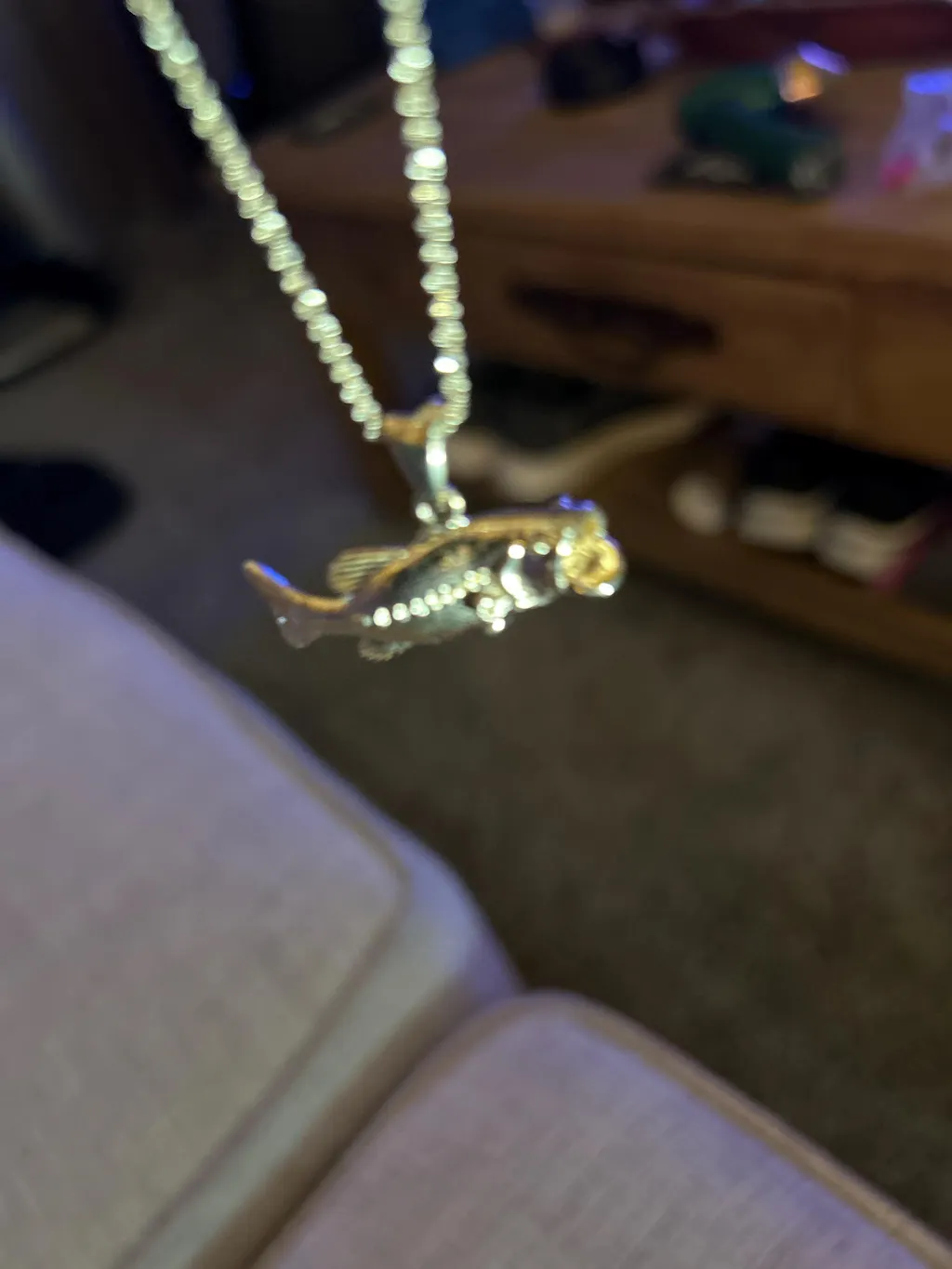 Largemouth Bass Fish Necklace