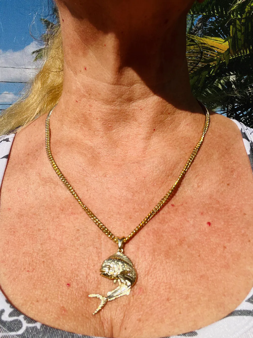 Action Mahi Mahi Fish Necklace
