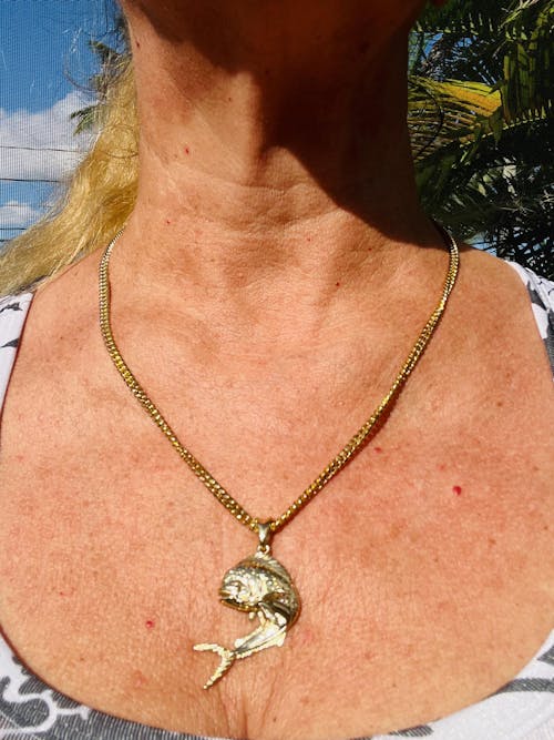 Action Mahi Mahi Fish Necklace