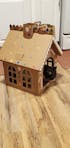 Cardboard Gingerbread Cat Playhouse Kit
