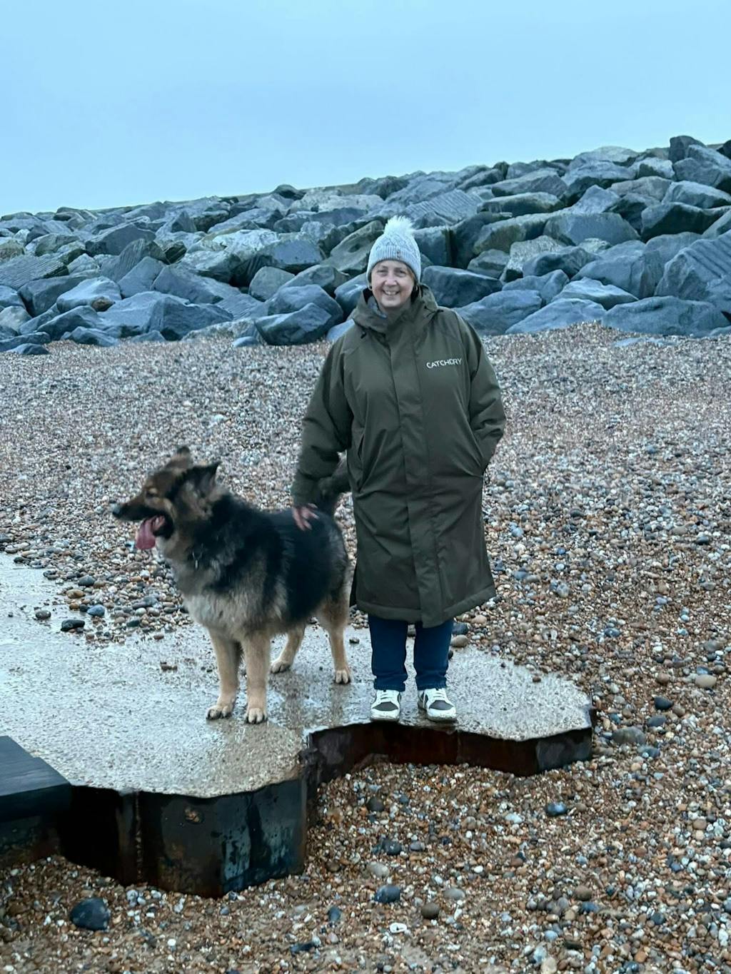 Catchdry Pro Coat - Fleece Lined Waterproof Fishing Coat