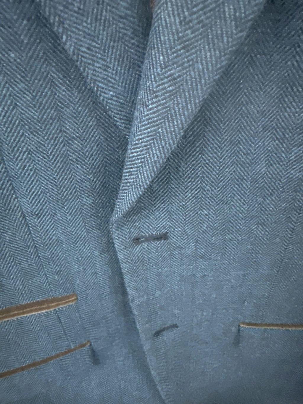 3 Piece Fashion Mens Suit Herringbone Notch Lapel Tuxedos (Blazer+vest+Pants)