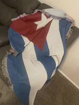 Cuba Flag Woven Throw Blanket