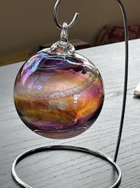Cremation Glass Memorial Christmas Ornaments | Twilight Sky
