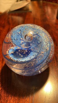 Cremation Glass Art Keepsake Paperweight Orb | Honor