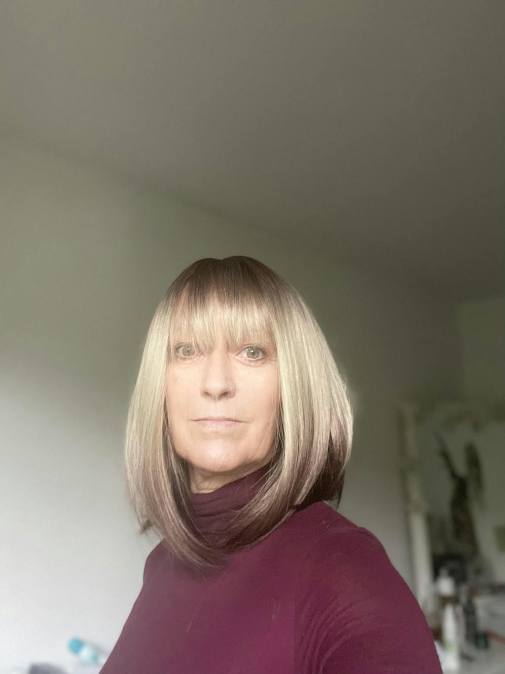 Tipped Blonde Brown Bob Wig. Zoey