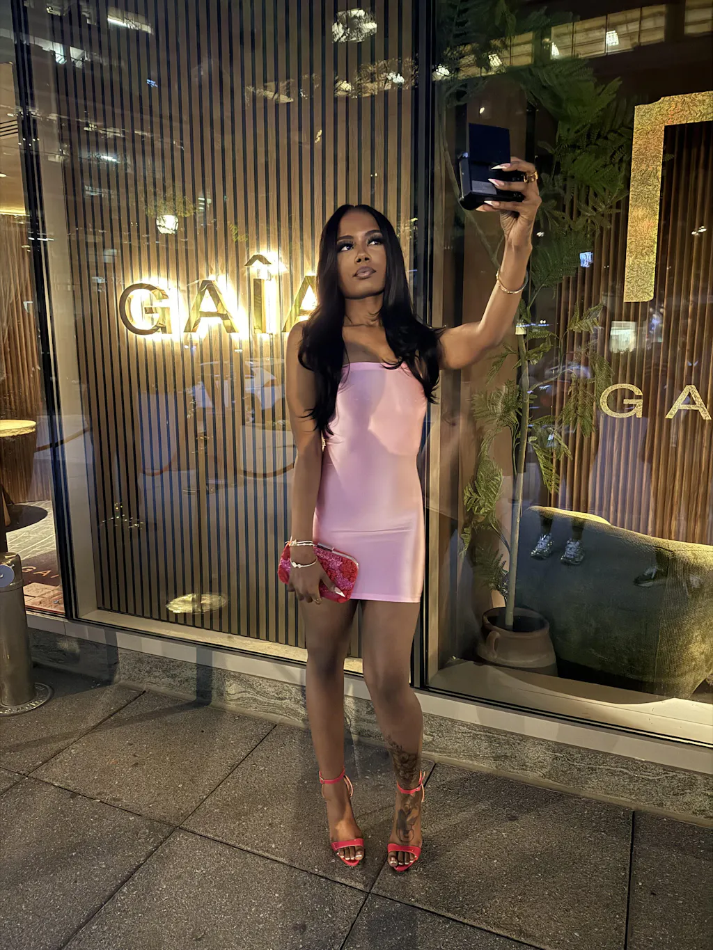 EVELORE Satin Tube Bodycon Mini Dress