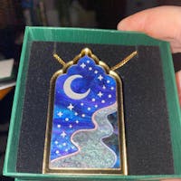 Dream Door Brooch/Necklace - Moonlight