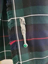 Celtic Raven Crystal Kilt Pin – Celtic Crystal Design Jewelry