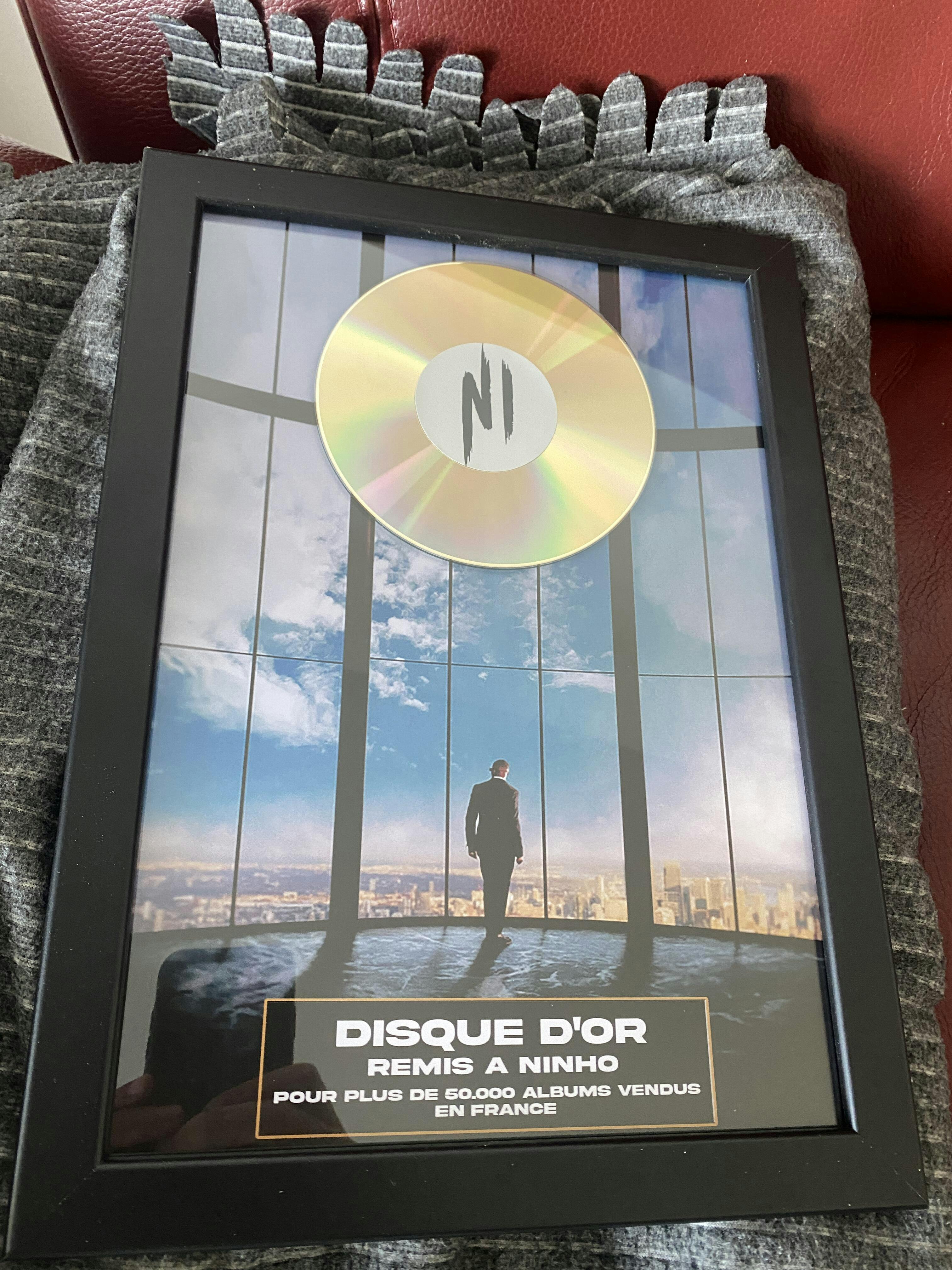 Disque D'or Ninho jefe. Album Ninho. cadeau personnalisé homme– CertiGold