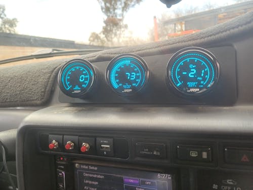 80 Series Triple 52mm Gauge Mount - Center Dash Fascia replacement 95-97
