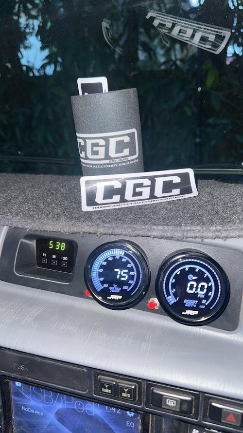 80 Series Dual 52mm Gauge Mount - Center Dash Fascia replacement 95-97