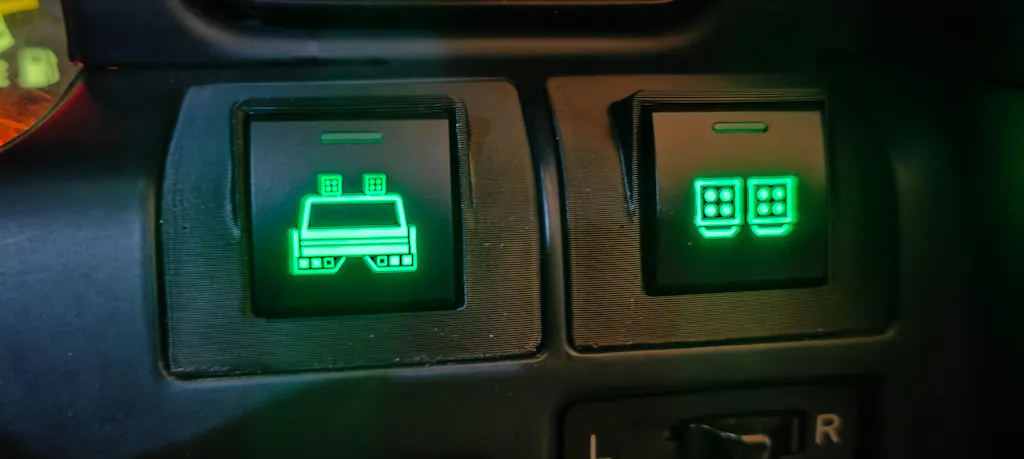 Curved Switches Suits 80 series Landcruiser (1990-1994)