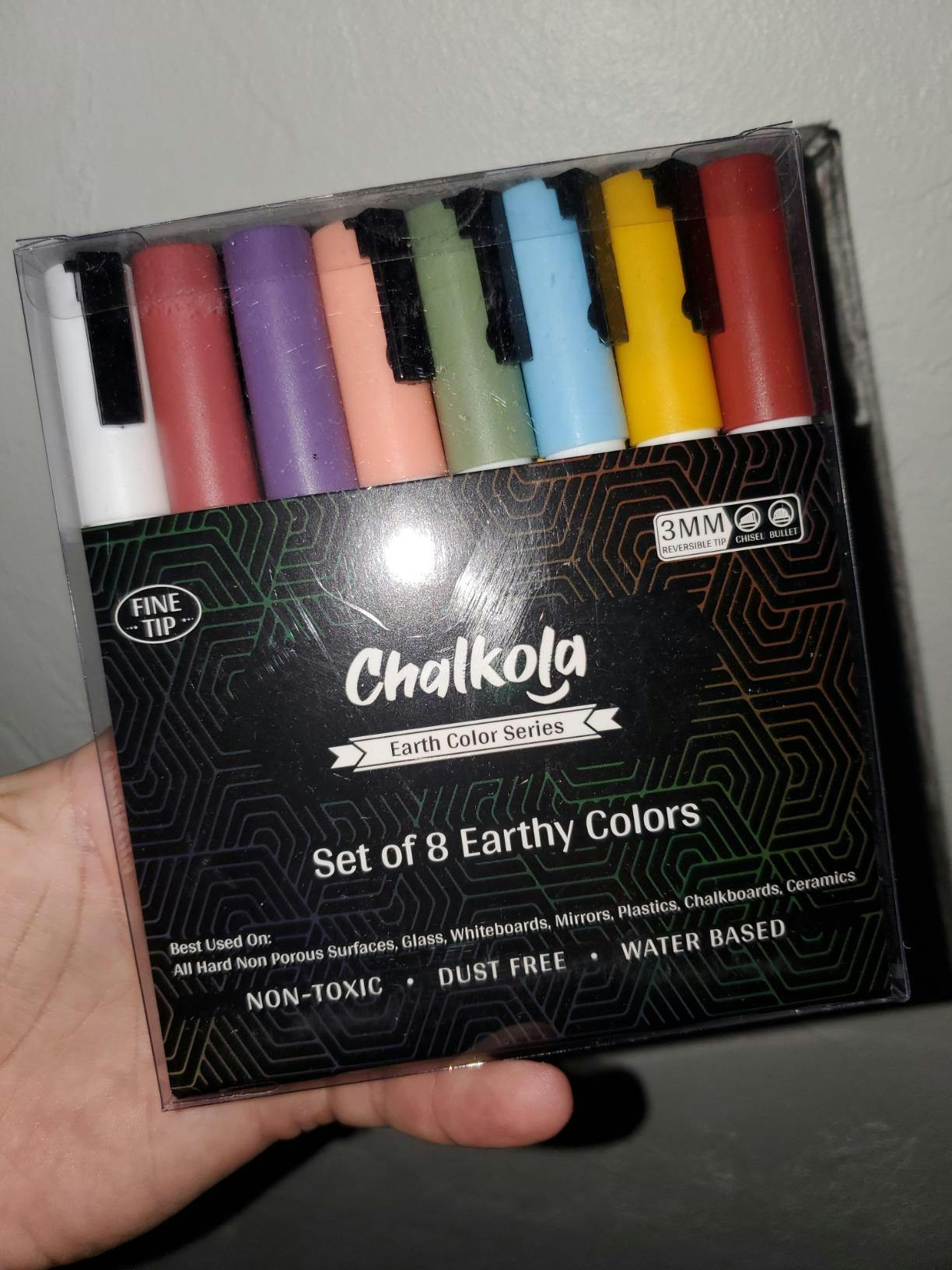 Chalkola chk_5_blue_markers 5 Blue Chalkboard Chalk Pens - Blue