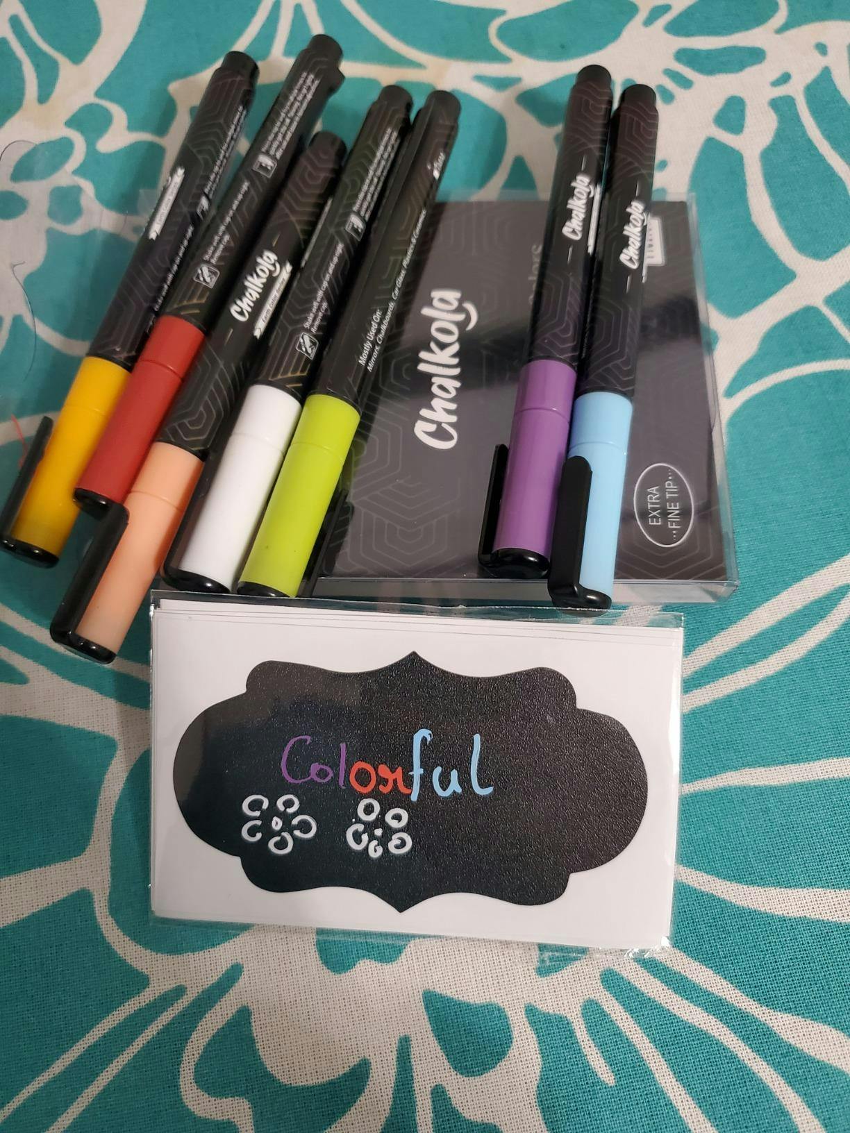 Mr. Pen- Chalk Markers, 6 Pack, Assorted Color, Chalk Markers For  Blackboard, Li