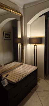 Abat-Jour Rectangulaire Noir et Or