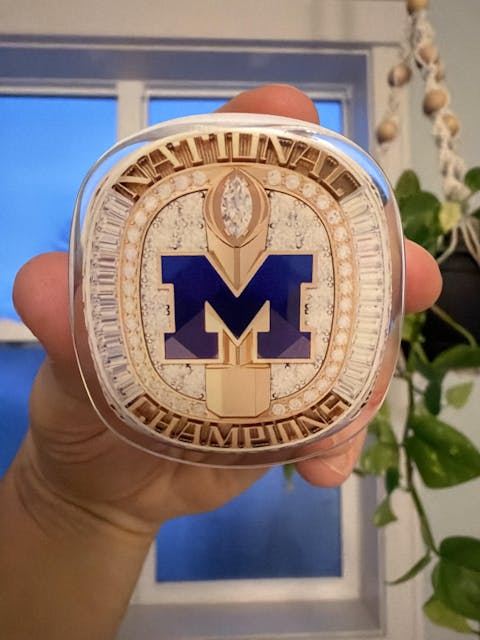 2023 Michigan Wolverines Championship Ring Device Grip