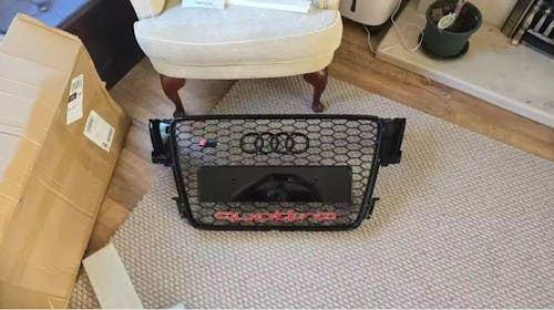 Audi A1 / A1 S-Line 2010-2015 Grille Front Bumper Replacement Chrome Mesh Slat Grill