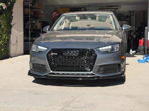 Audi A4/S4 B8.5 2012-2016 With Quattro RS4 Style Front Bumper Grill Replacement Black Grille