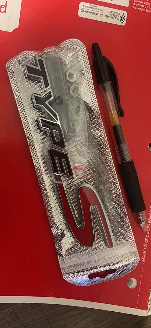 Honda Front Grille TYPE-S Emblem Decal Badge #2