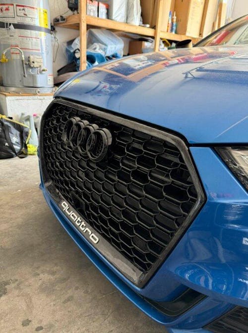 Audi 2008-2012 A4/S4 B8 Grill Replacement RS4 Style Honeycomb Sport Mesh Hex Grill