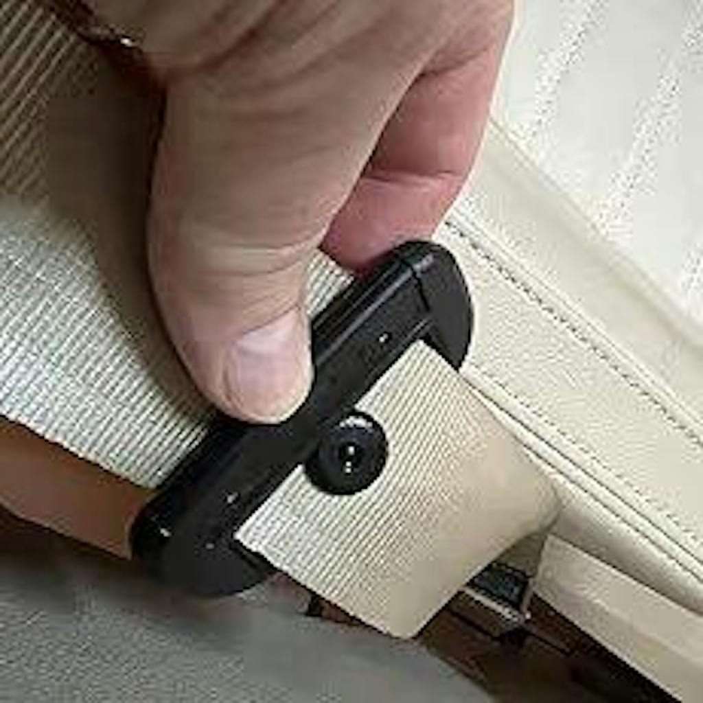 6PCS Car Safety Seat Belt Buckle Carbon Fiber Car Alarm Stopper Clip Clamp