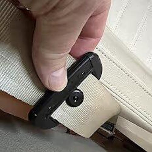 6PCS Car Safety Seat Belt Buckle Carbon Fiber Car Alarm Stopper Clip Clamp