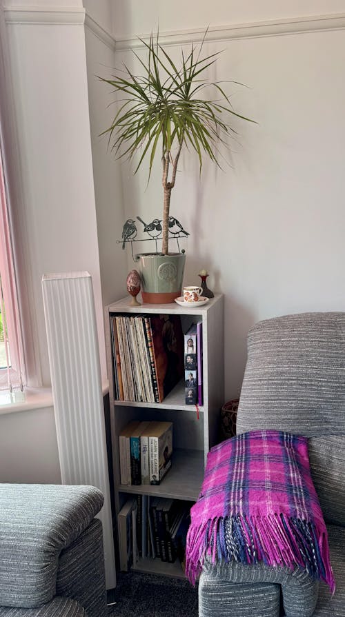 Concrete Effect Vinyl Record LP Cube Storage Box