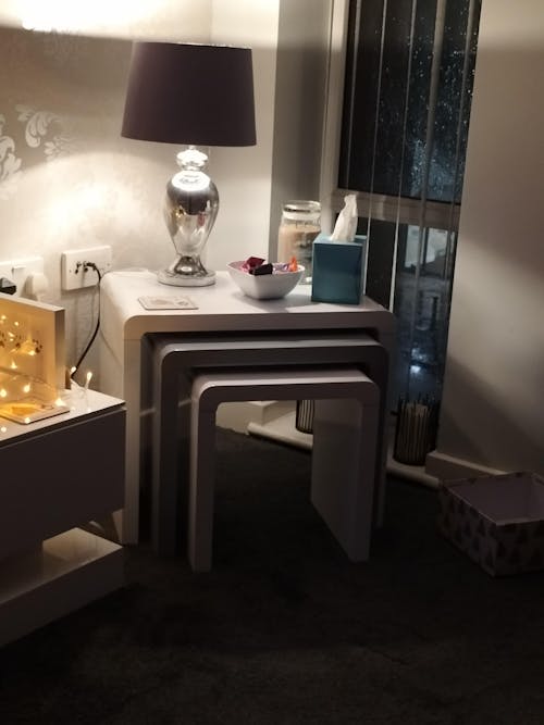 Nest of 3 High Gloss Coffee/Side Tables