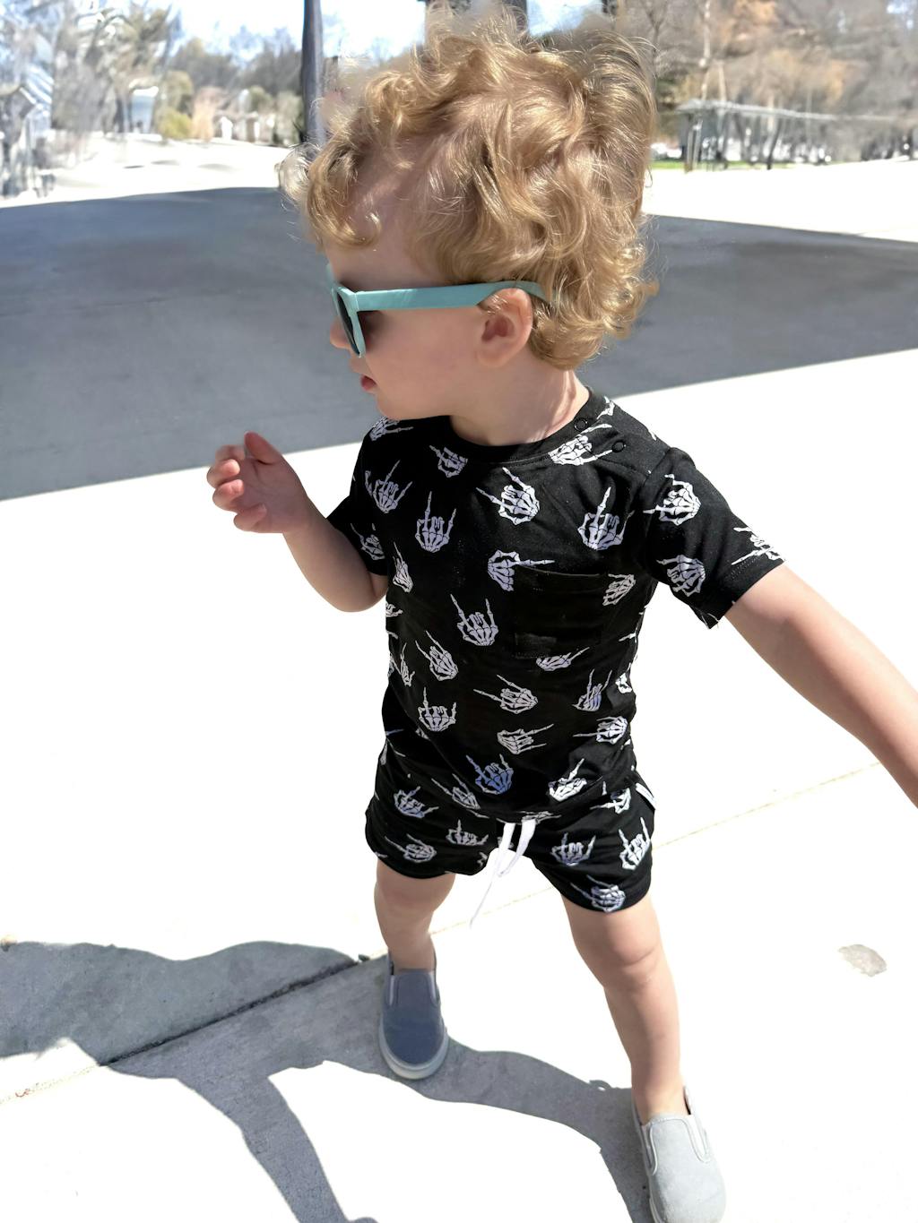 Bamboo Shortie Set | Rock N' Skull