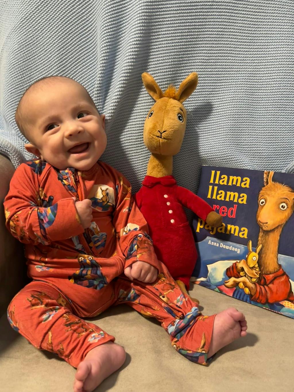 Bamboo Rompee™ | Llama Llama Red Pajama