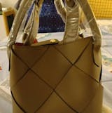 Woven Shoulder Bucket Bag