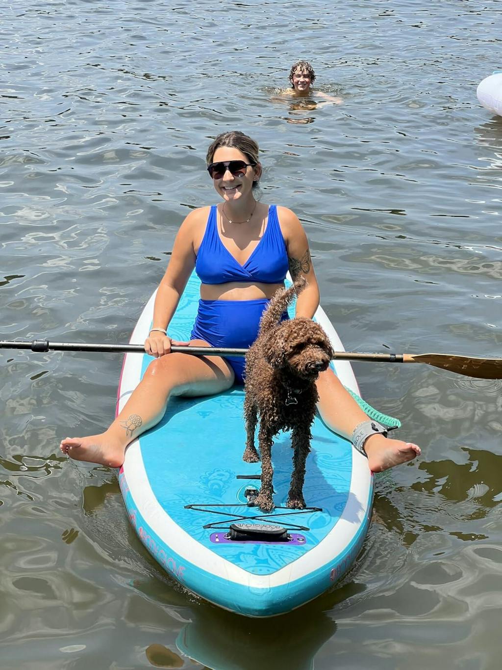 V Neck Pregnancy Push Up High Waisted Two Piece Swimsuit