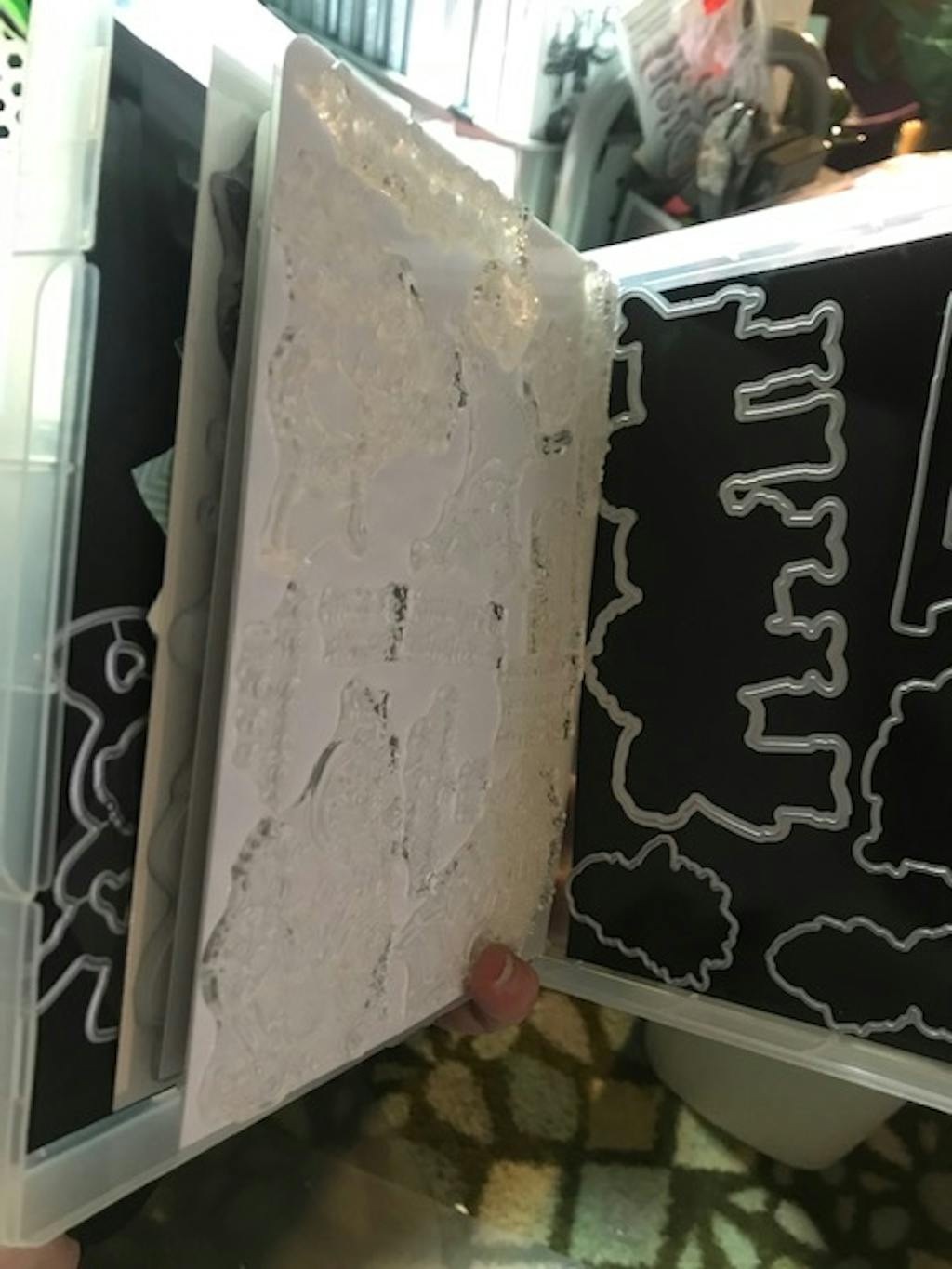 Clear Storage Cases 50mm for Large Wood Mounted Rubber Stamps (No Hub