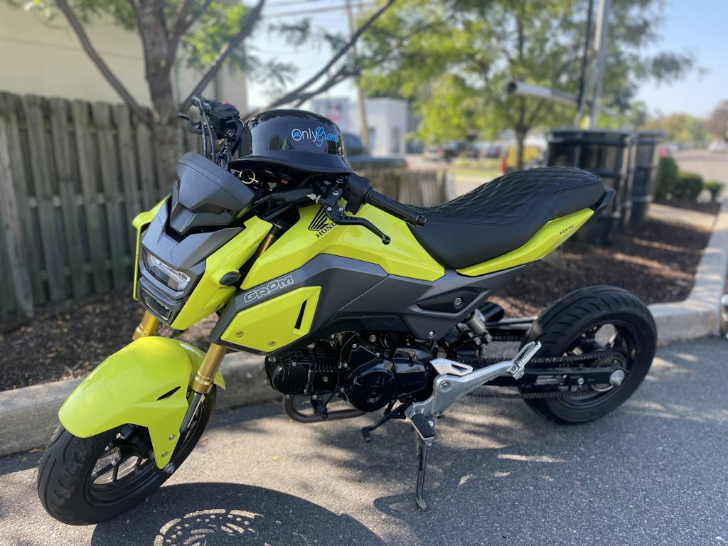 Honda Grom Seat Cover MSX125 Long Diamond Hex Seat Cover 2013 2024 Cheeky Seats Scooter Seat