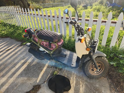 READY TO SHIP! Honda Ruckus Seat Cover Tobacco Brown and Black