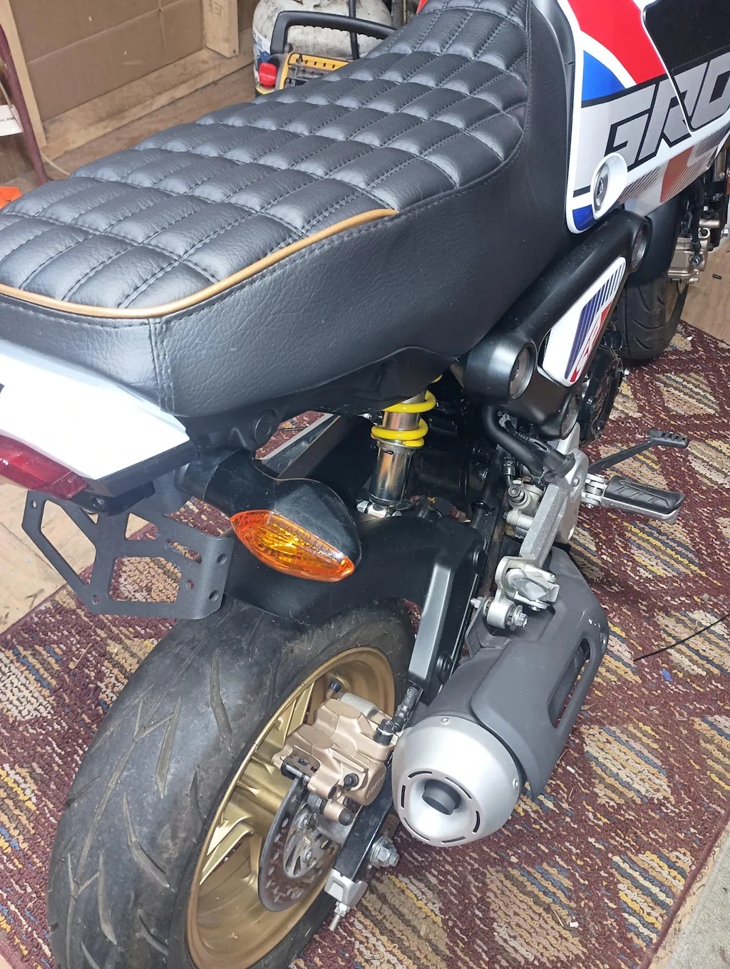 Honda Grom Seat Cover MSX125 Rectangle Grid