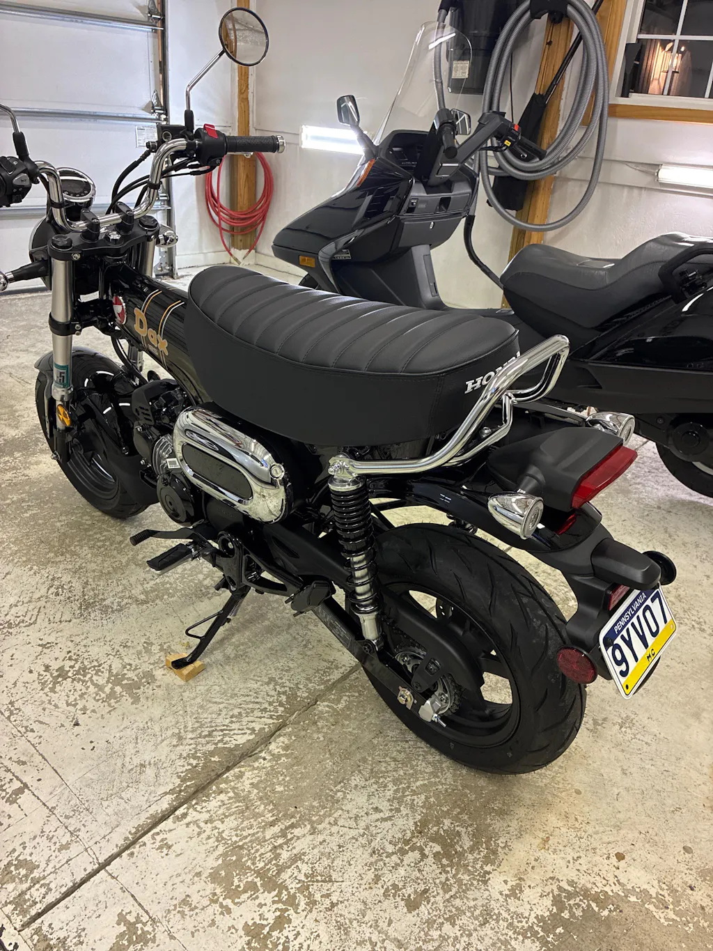 READY TO SHIP! Honda Dax 125 Tuck and Roll Seat Cover