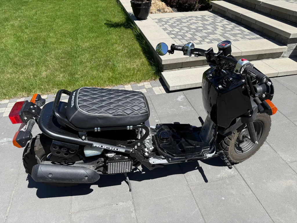 Honda Ruckus Zoomer Diamond Seat Cover Half Piping