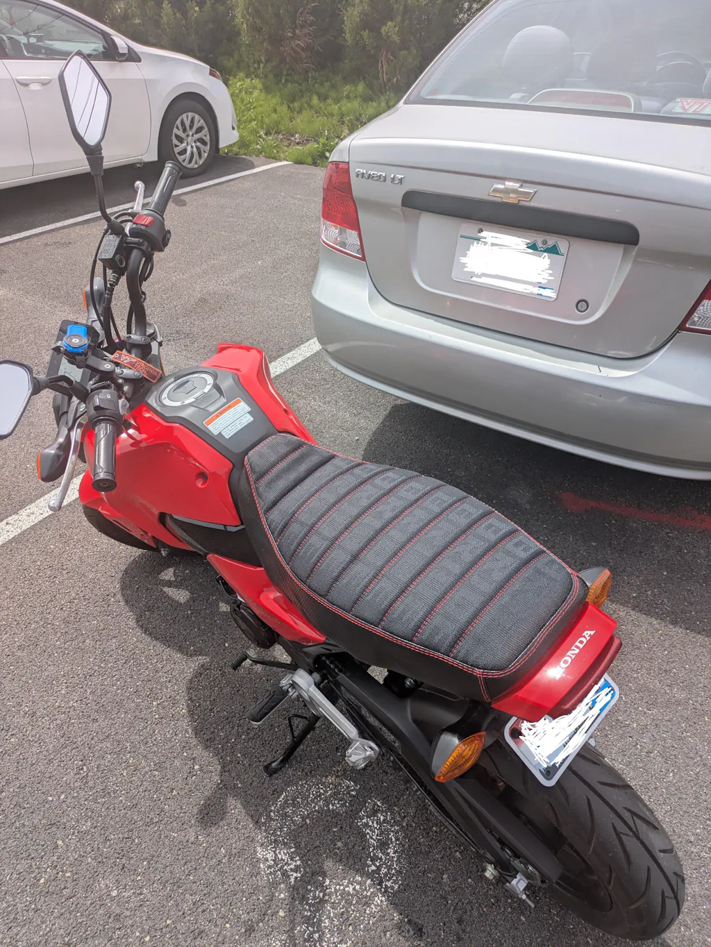 Honda Grom BRIDE Seat Cover Padded Tuck and Roll MSX125