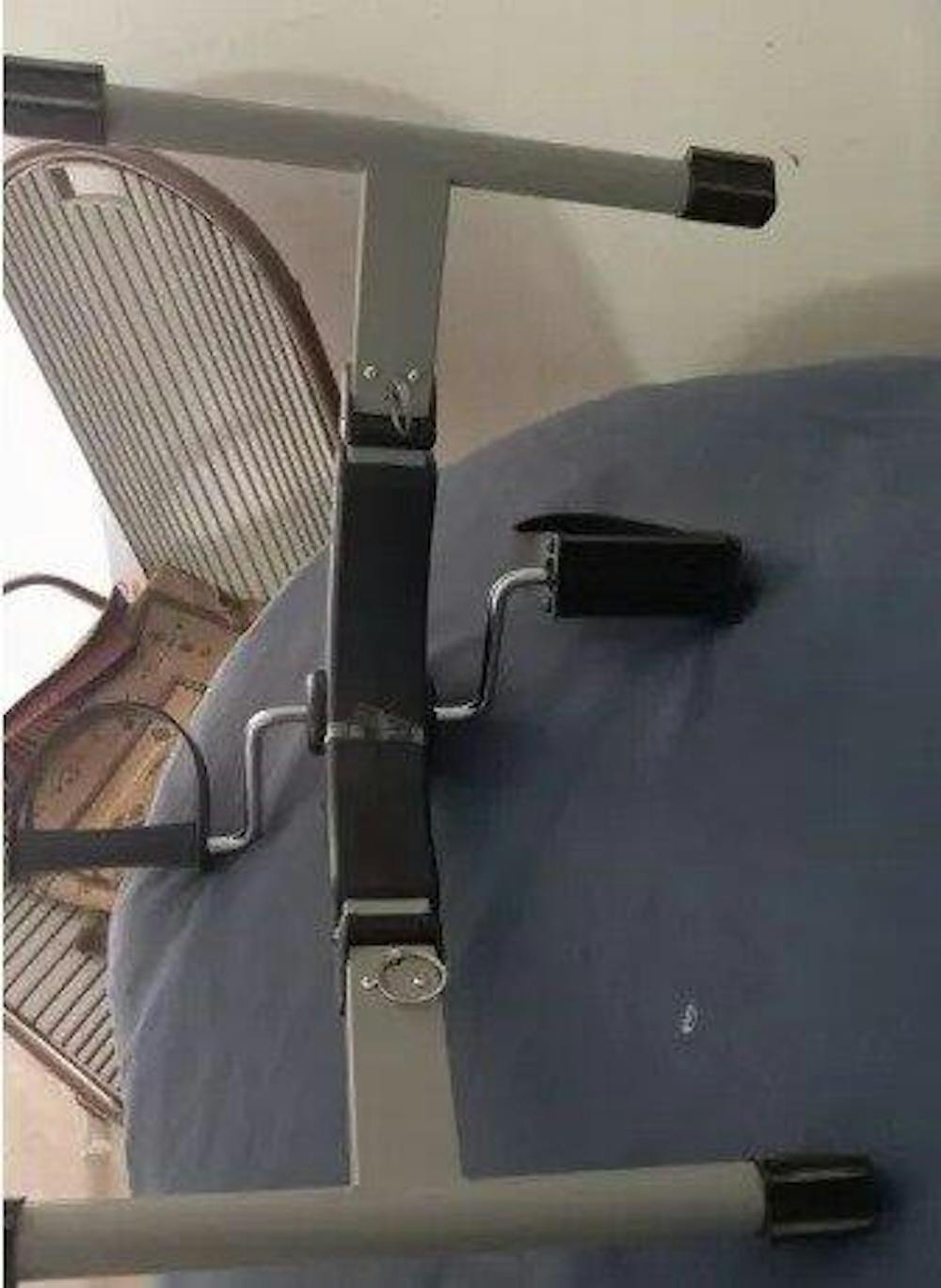 Portable Foldable Mini Cycle Arm And Leg Exercises with digital meter.