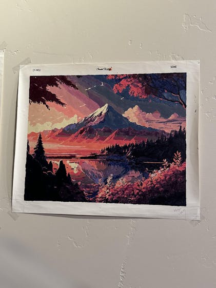 Mountain Range at Sunset - Paint by Numbers – Cheerful painting®