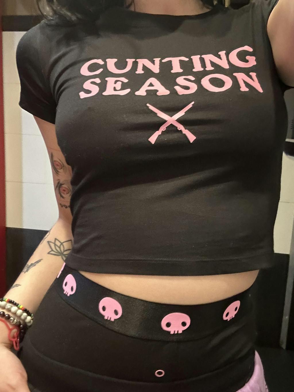 Cherrykitten I Got My Lobotomy At Claire's Y2K Baby Tee for Sale