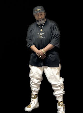 White Leather Joggers