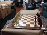 Queen Anne 21 Hardwood Player's Chessboard 2.25 Squares JLP, USA – Chess  House
