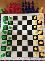 3 3/4 Colored Chess Pieces - Set of 17 Pieces – Chess House