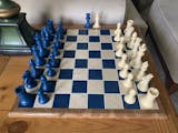 3 3/4 Commander Staunton Chess Pieces (per color or half set - 17 pie –  Chess House