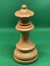 Combo of Reproduced 90s French Chavet Championship Tournament Chess Pieces  V2.0 in Ebonized / Box Wood - 3.6 King with Wooden Chess Board & Storage